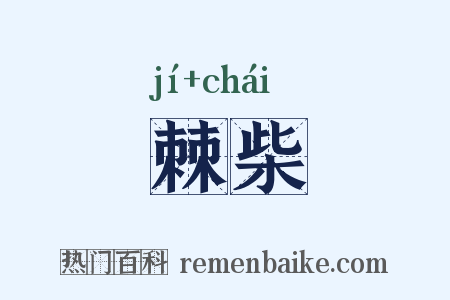 棘柴是什么意思的图片